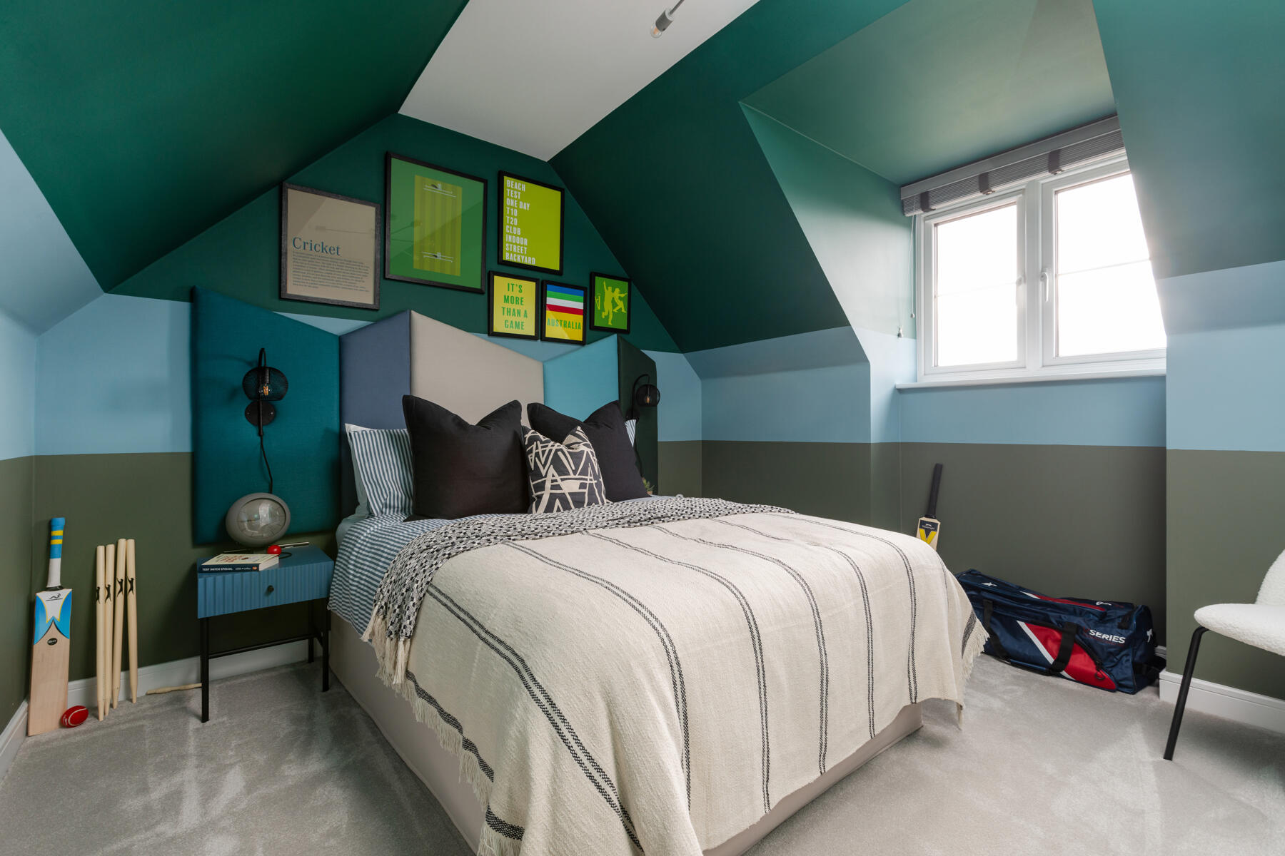 Bedroom 3 would make an ideal room for teenagers