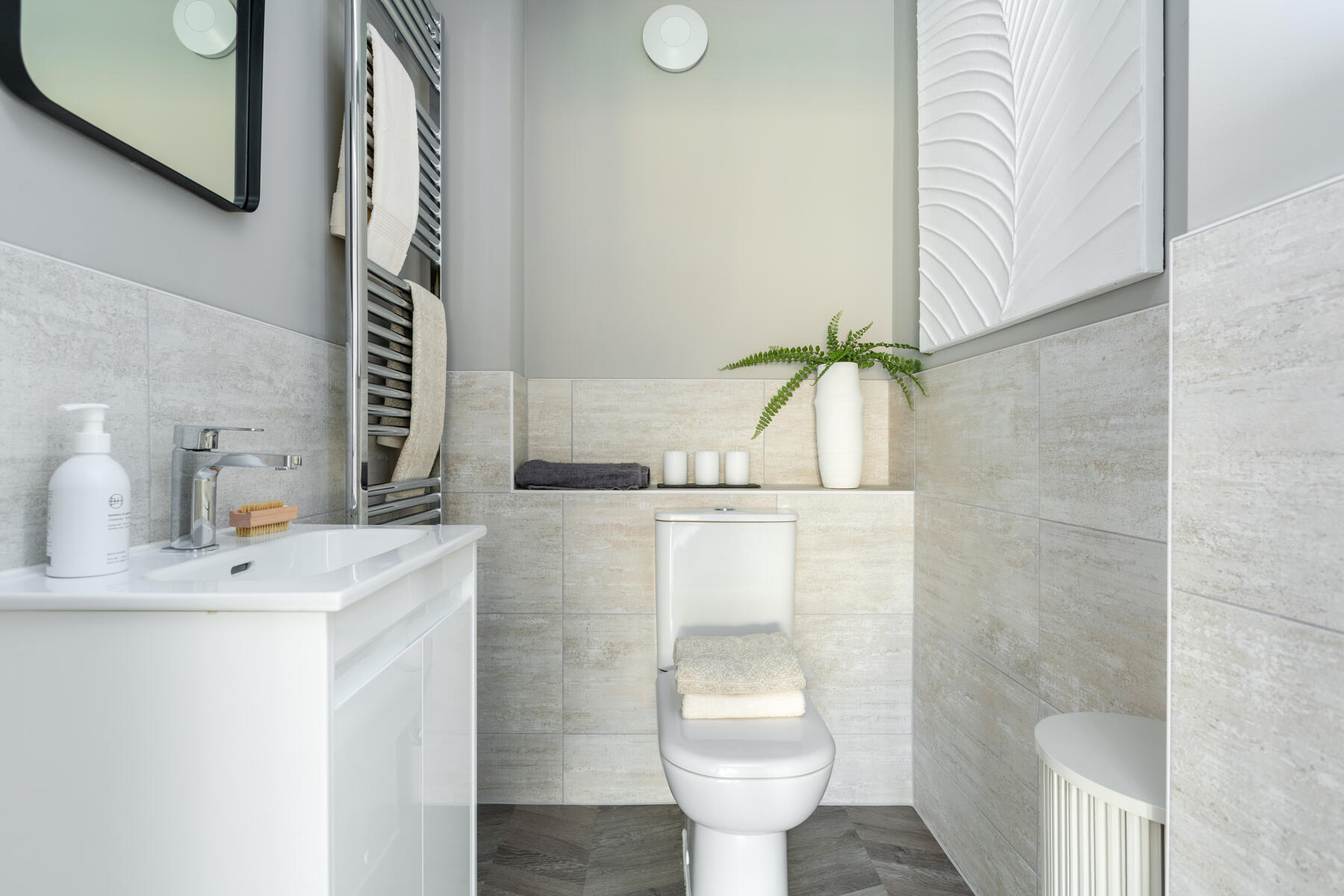 Convenient downstairs wc