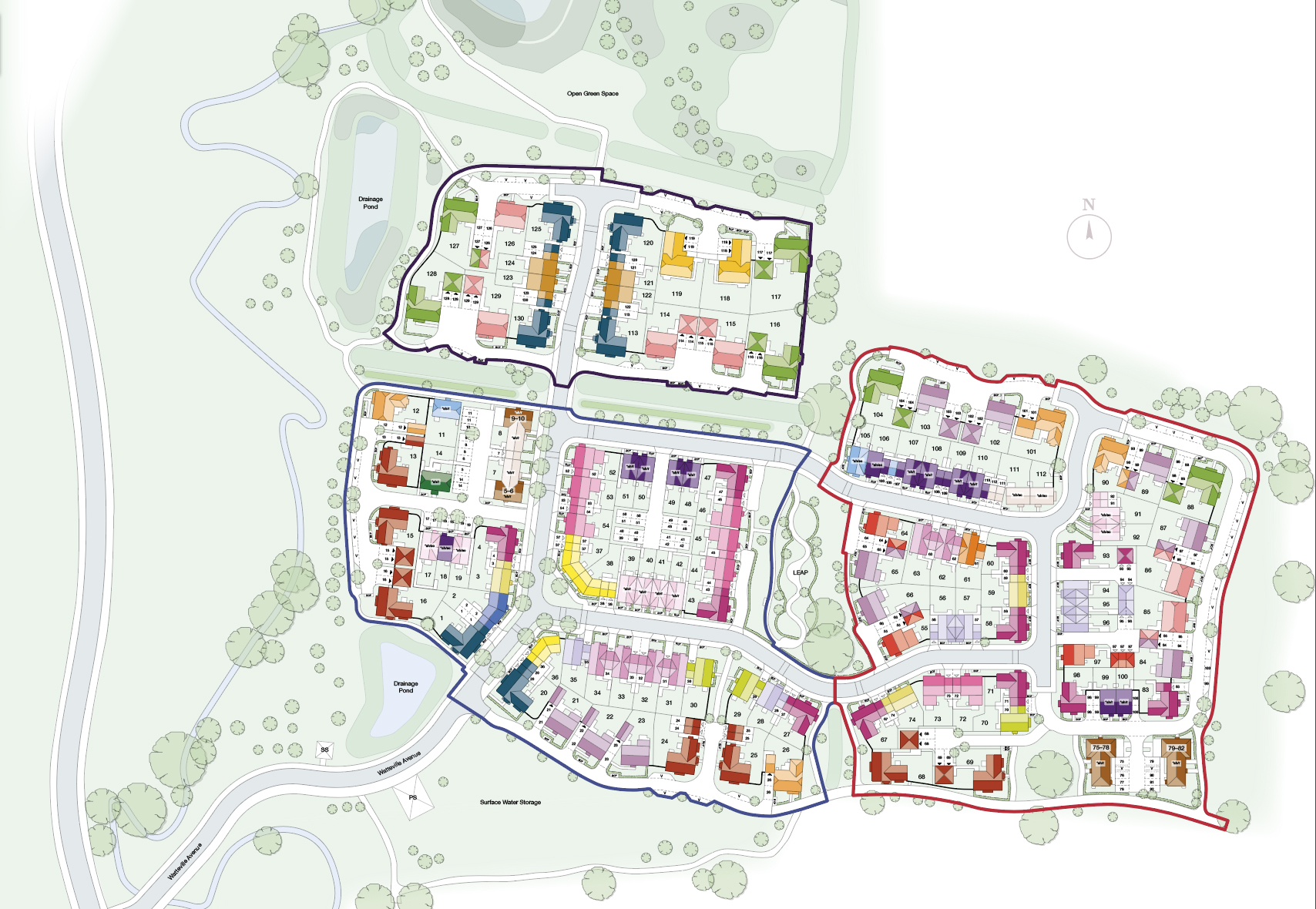 Friars Oak site plan