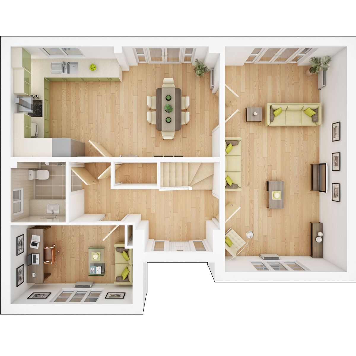 Ransford ground floor floorplan