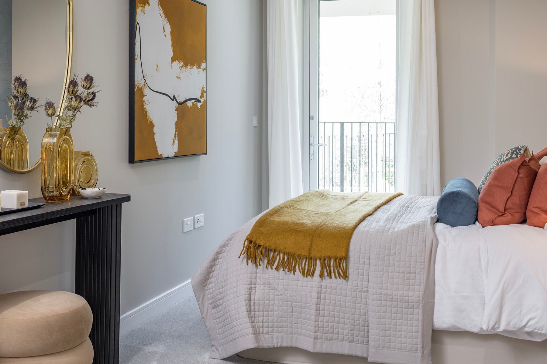 Plenty of space for bedroom furniture