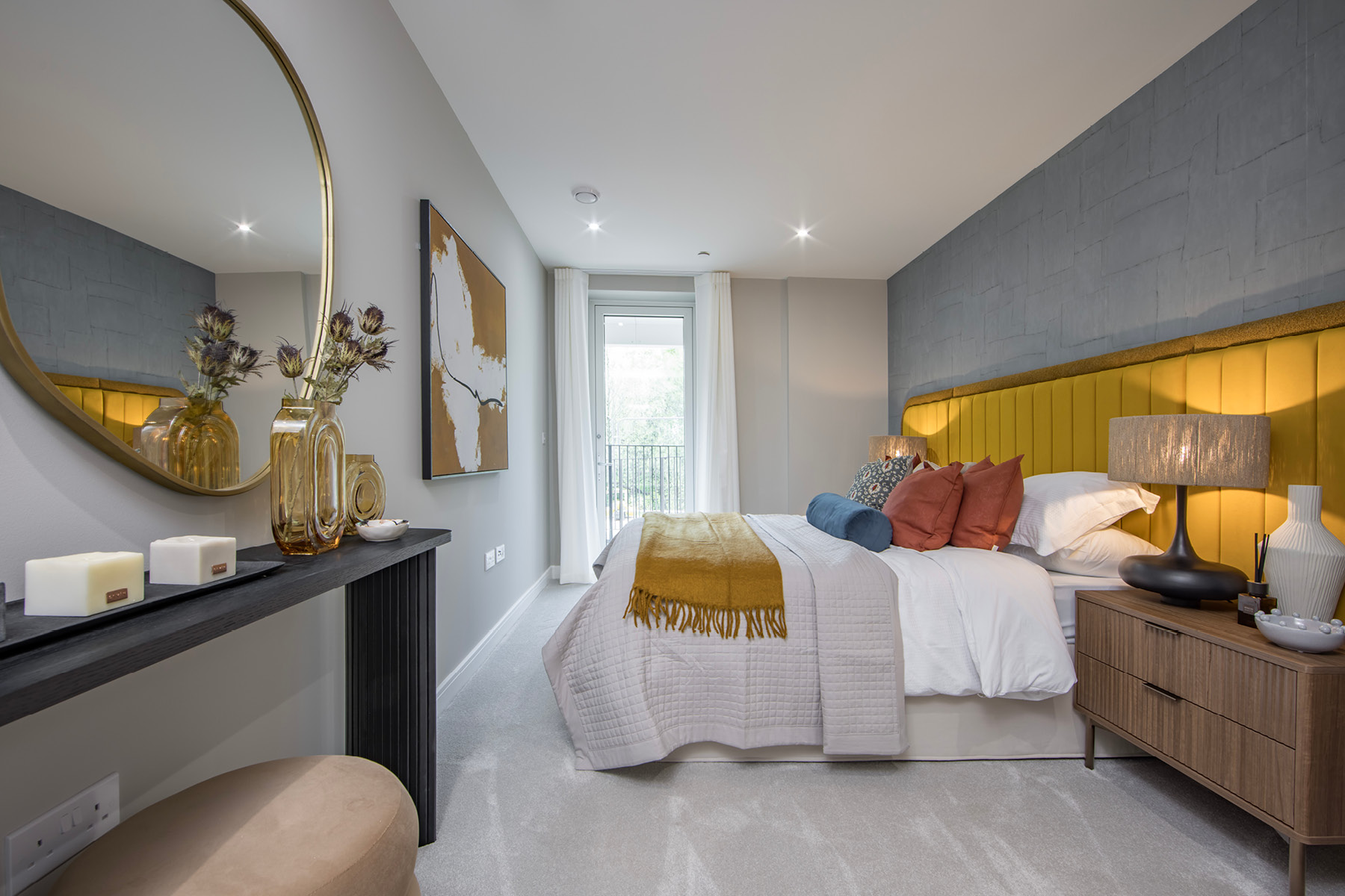 Plenty of space for bedroom furniture