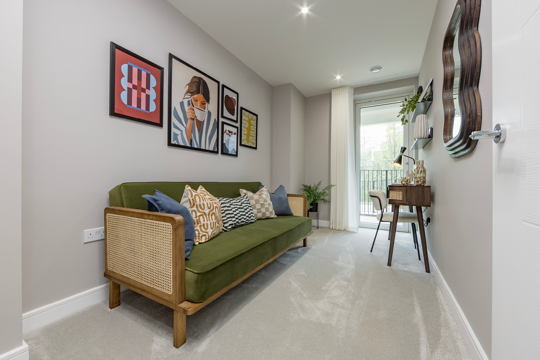 Spare bedroom could be used as a study