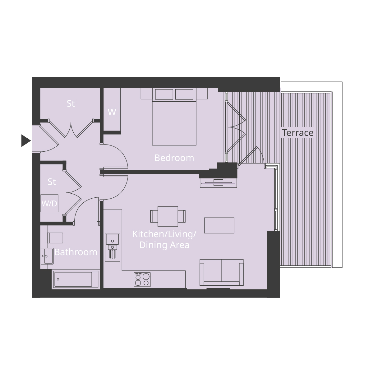 Plot 192 at King Georges Gate in Earlsfield ‧ Taylor Wimpey