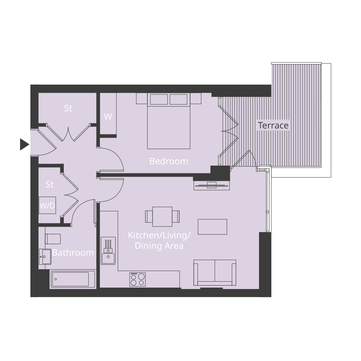 Plot 194 at King George's Gate in Earlsfield