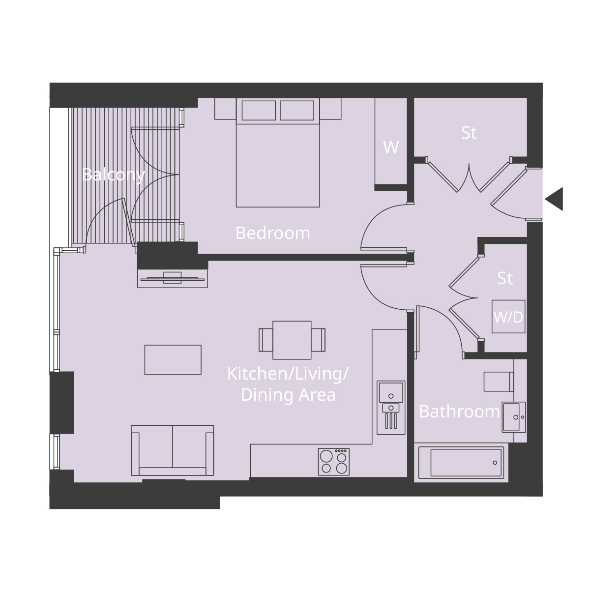 Block F at King George's Gate, plot 200