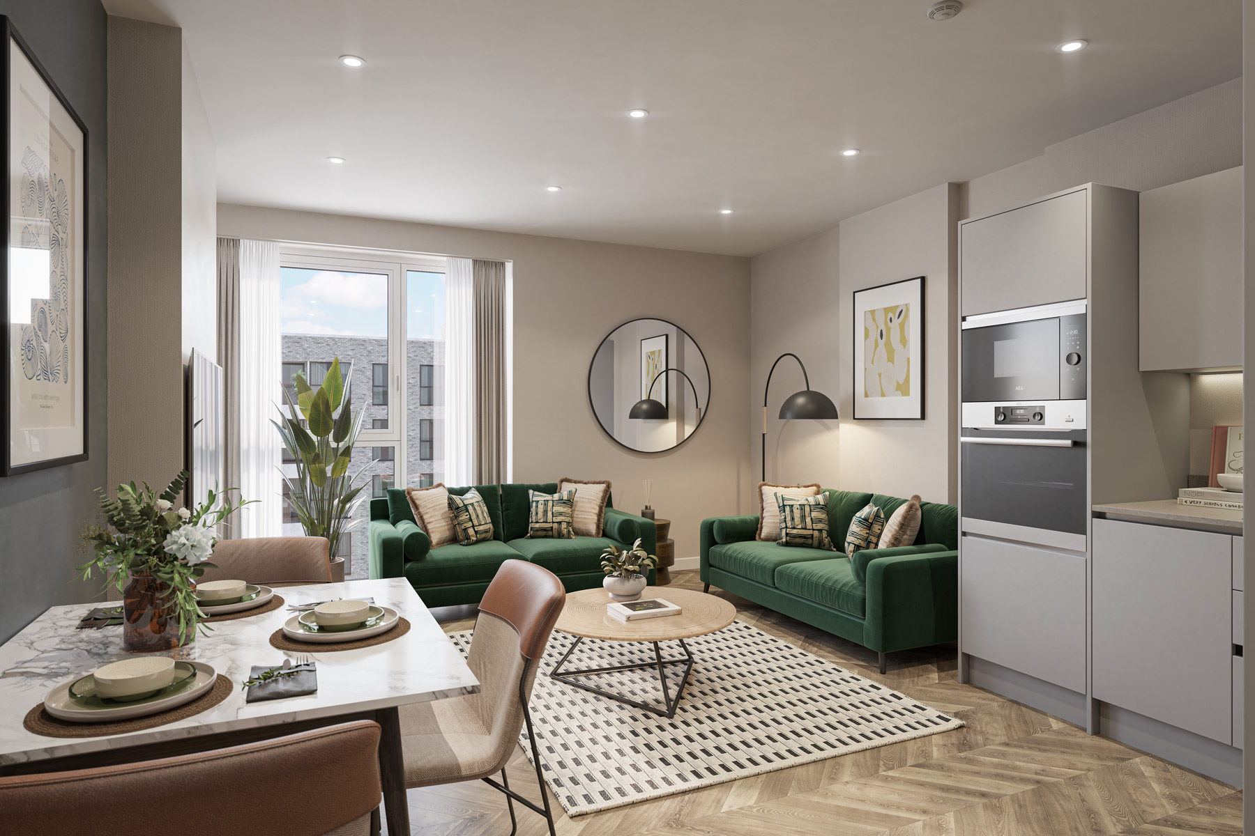 Sociable open plan layout