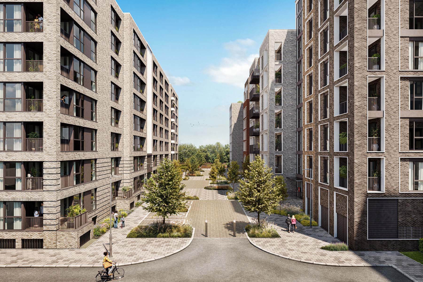 King George's Gate boulevard (CGI street scene)