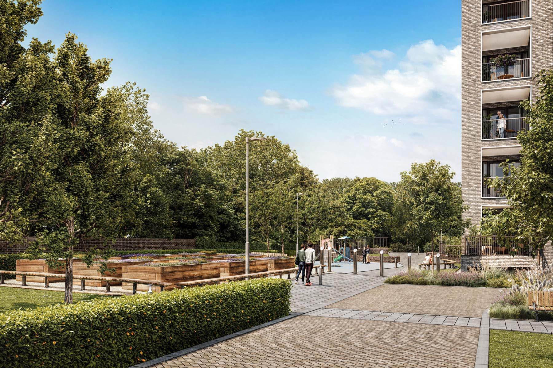 Green spaces around King George's Gate