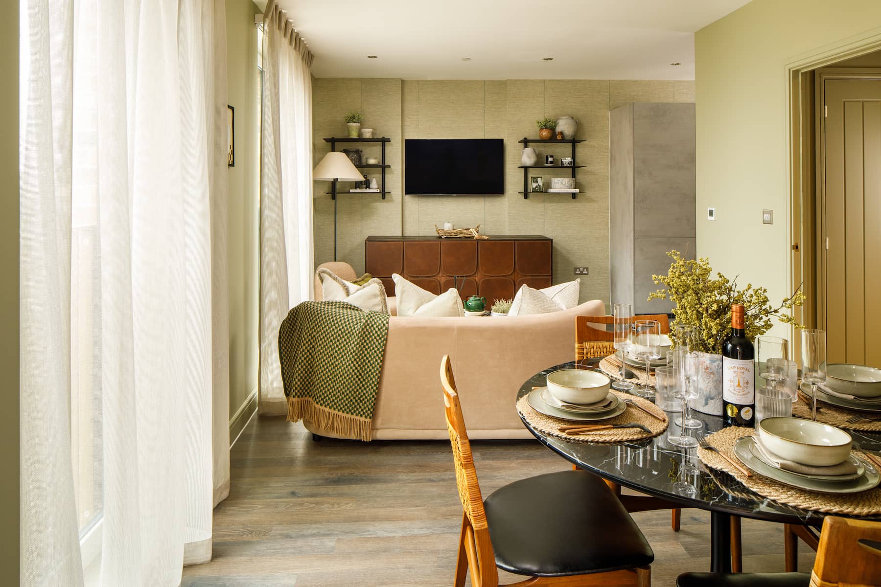 The open plan design of the apartments compliments your lifestyle