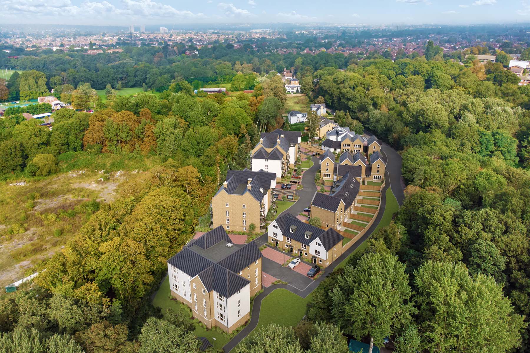 Riverside Mill aerial CGI