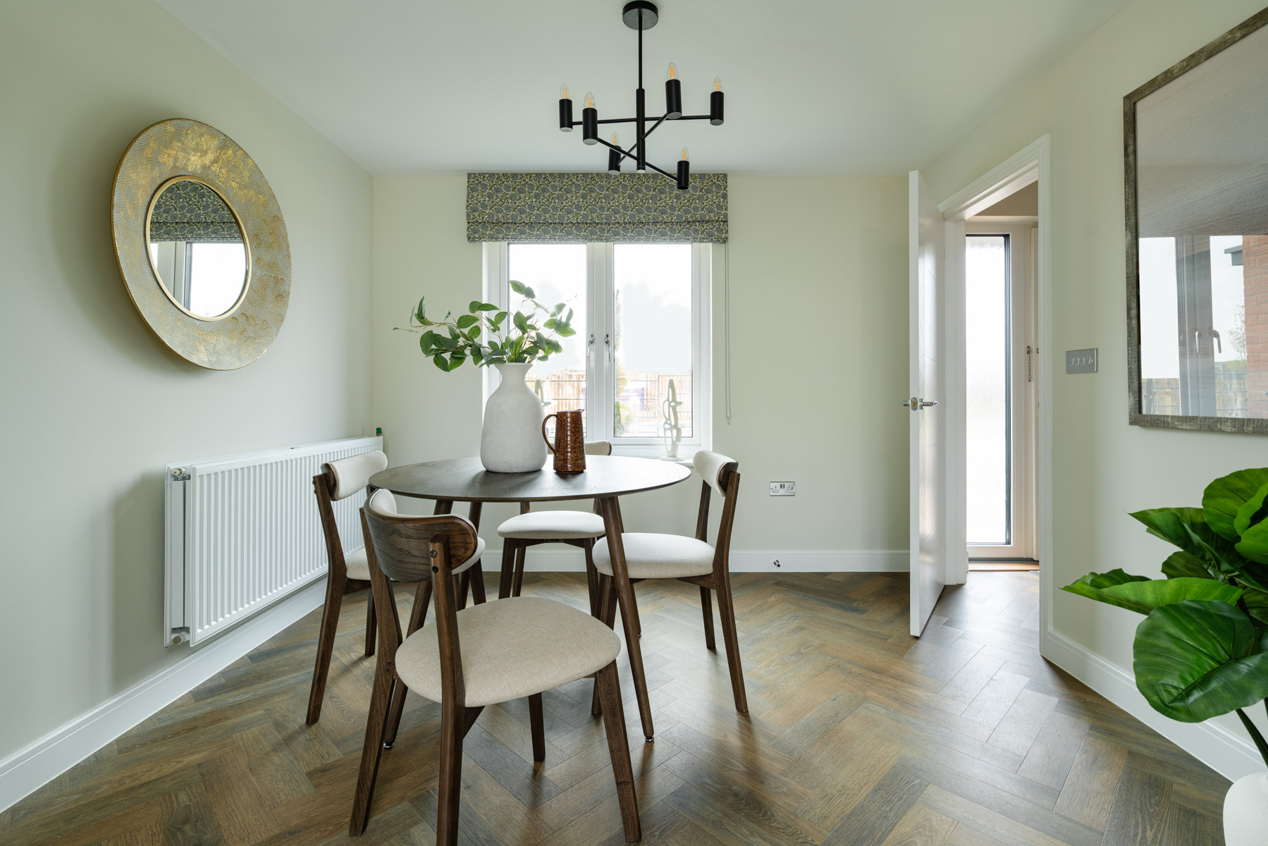 Bright dining area