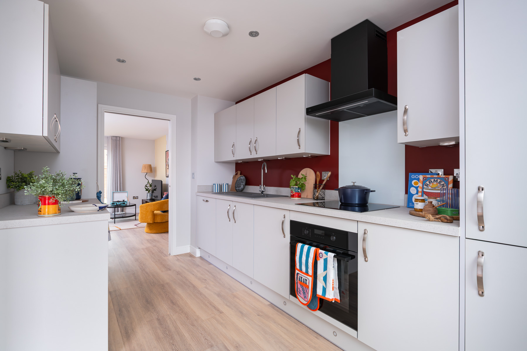 Open kitchen space ideal for modern family life