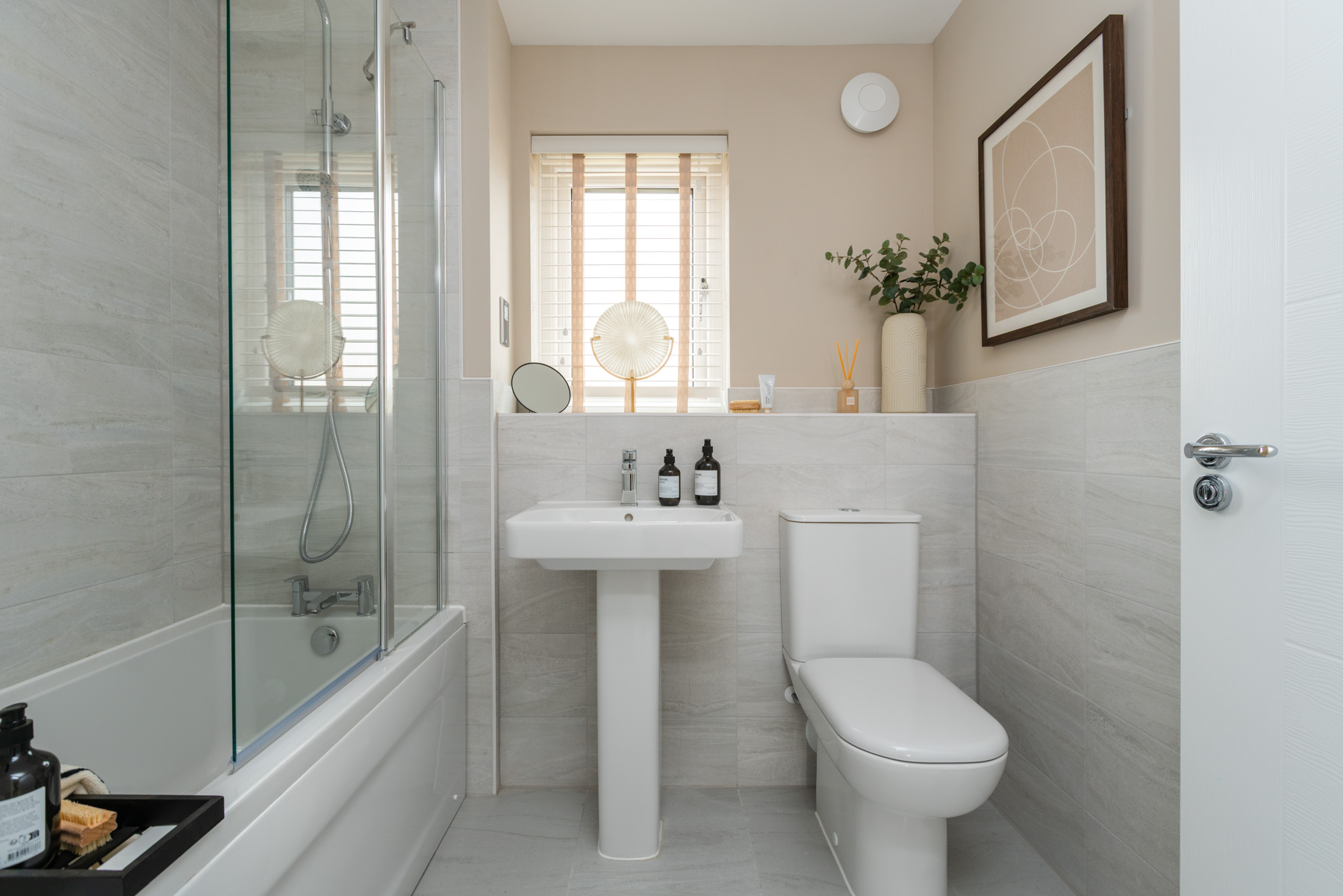 Modern family bathroom designed for everyday convenience