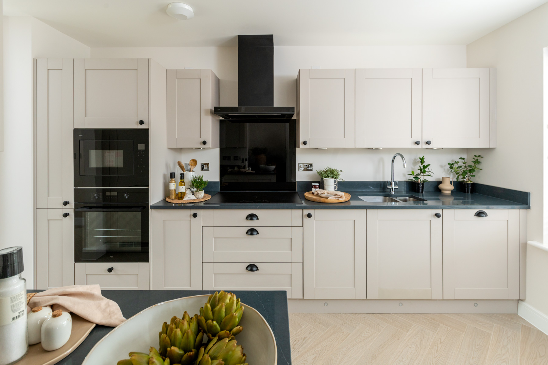 Open kitchen space designed for modern family living