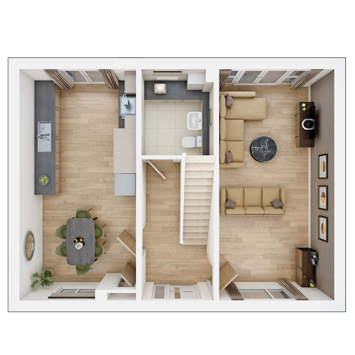 Tewksdale ground floor floorplan