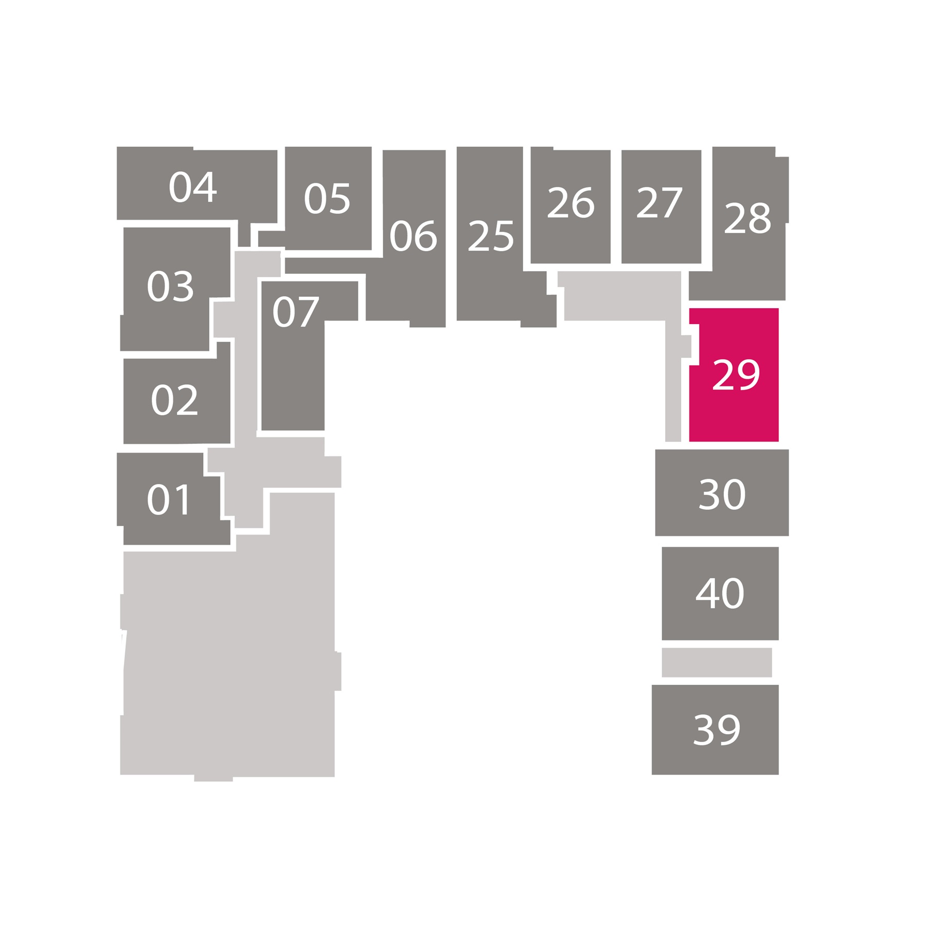 South block floorplate