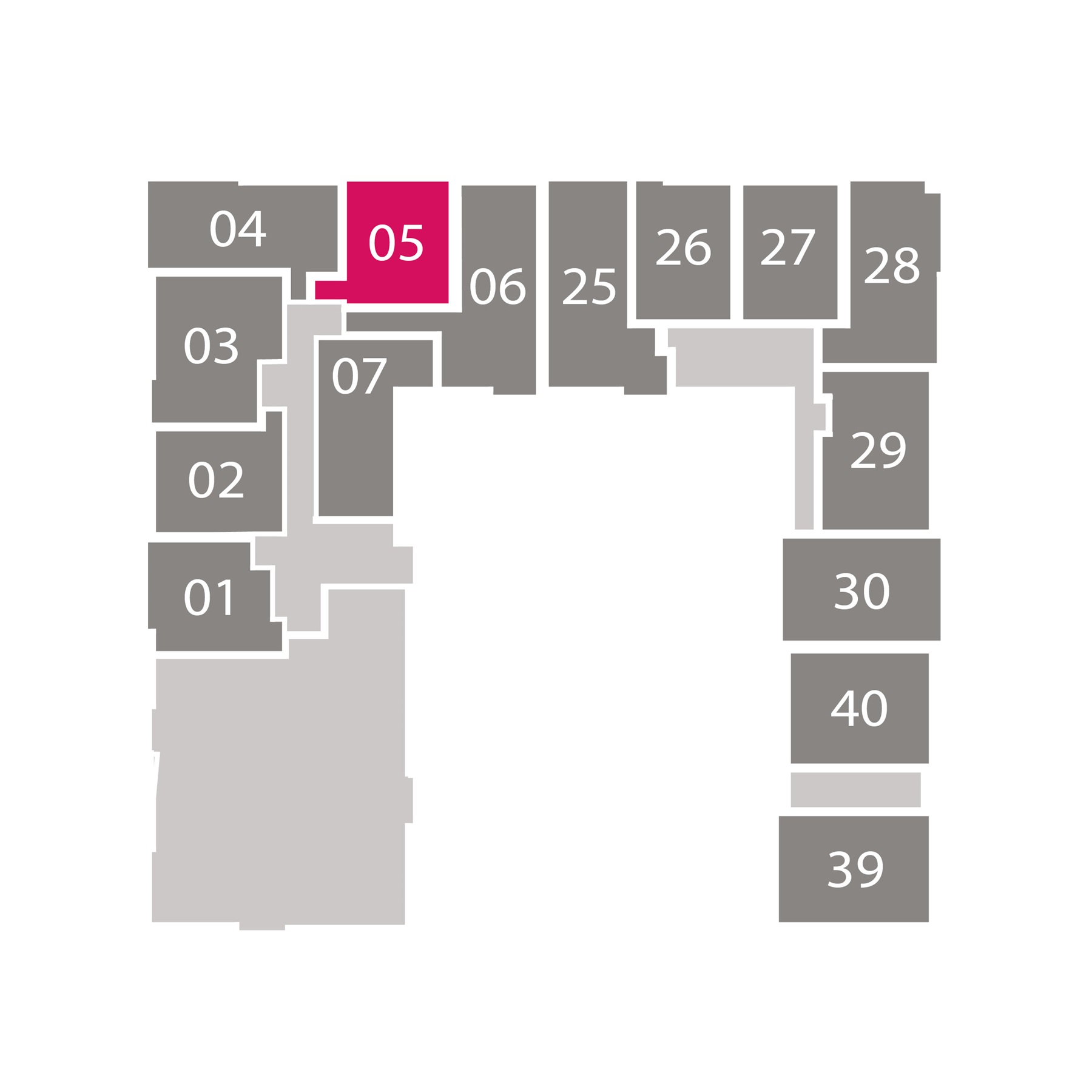 South block floorplate