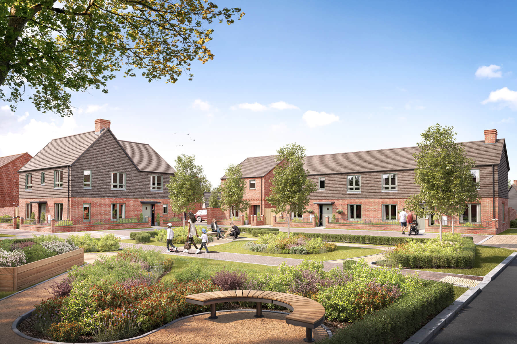 Wisley Acres street scene CGI
