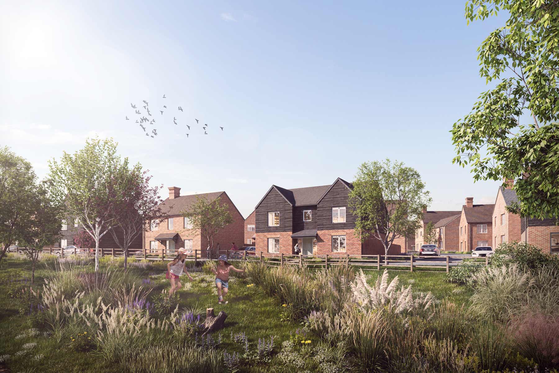 Wisley Acres street scene CGI