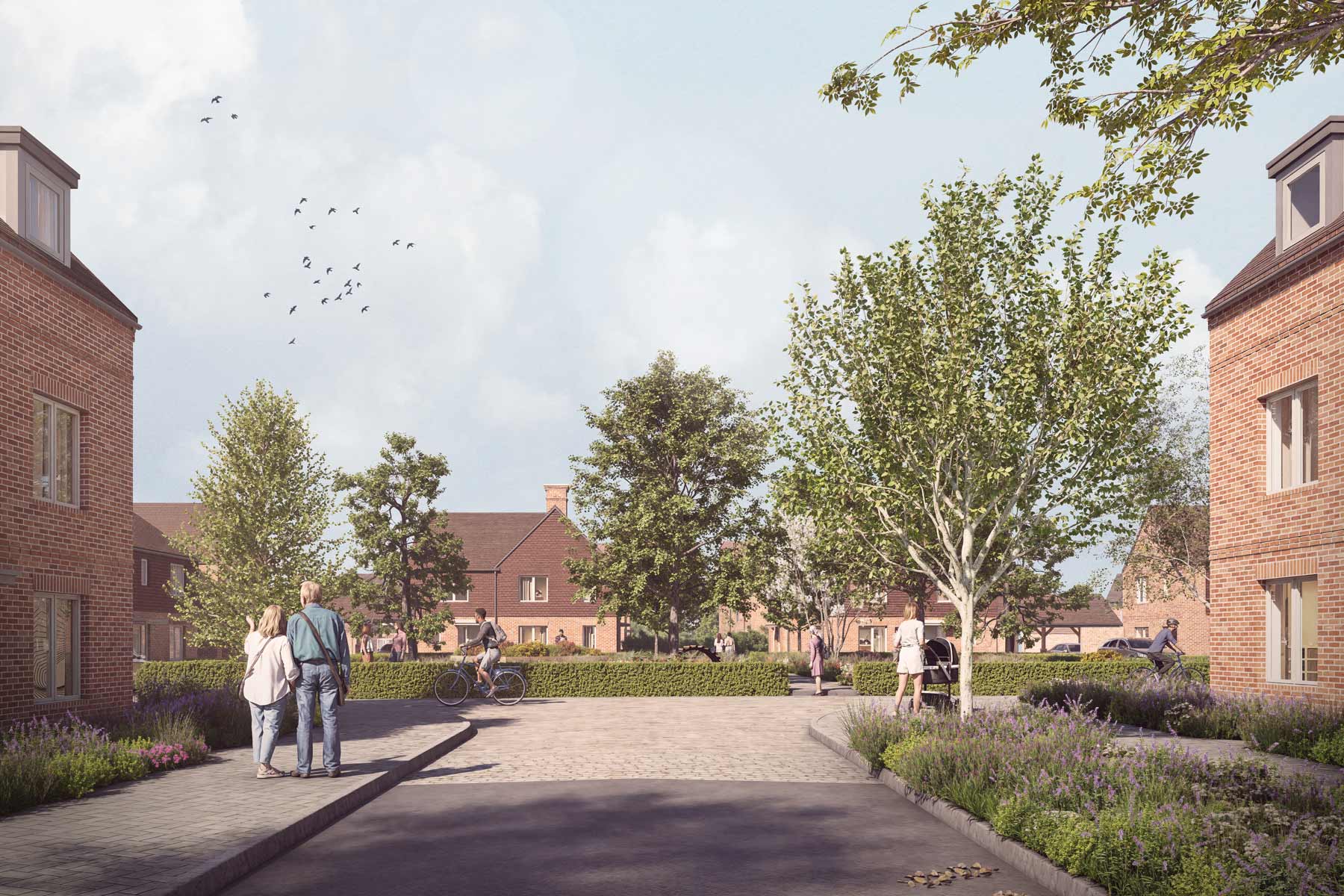 Wisley Acres street scene CGI