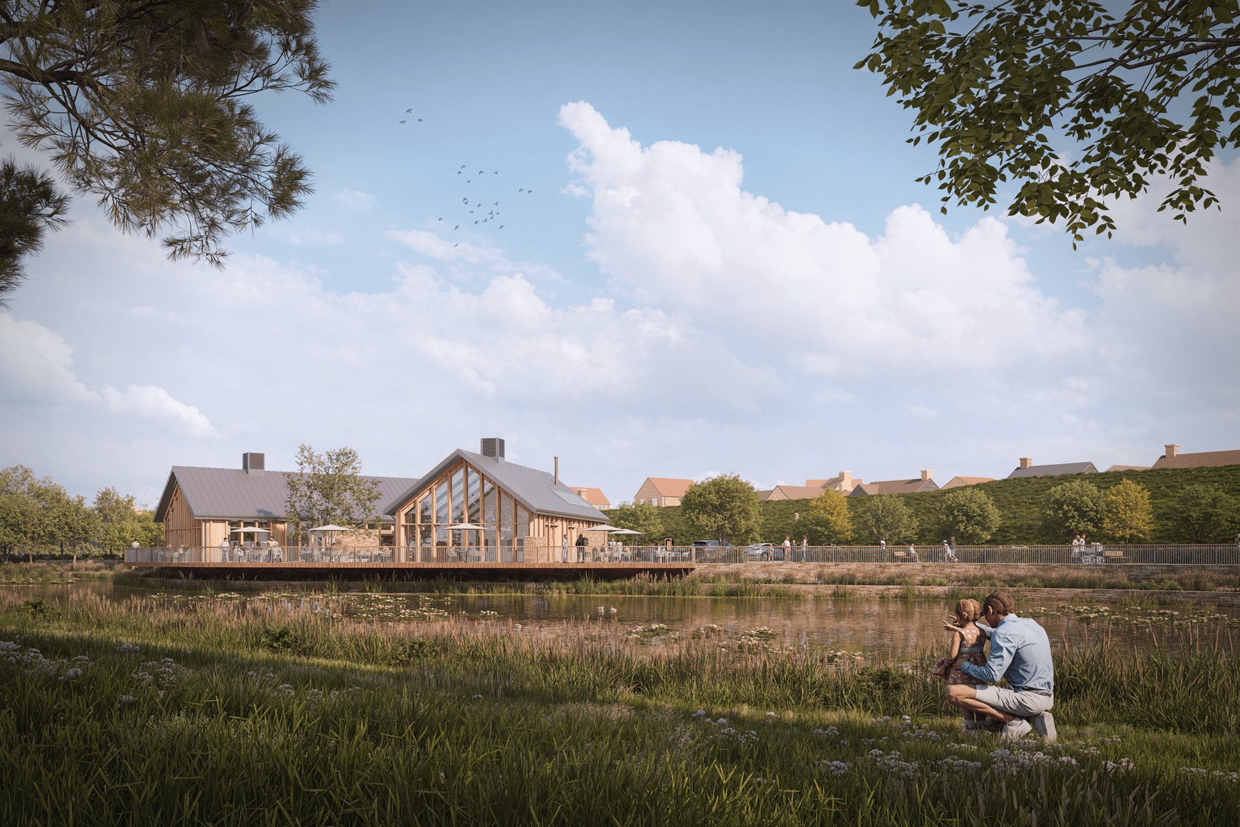 Wisley Acres street scene CGI