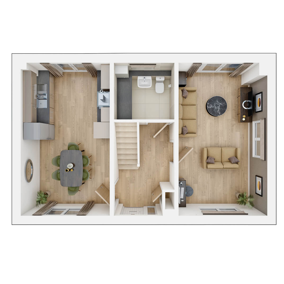 The Carrdale ground floor plan