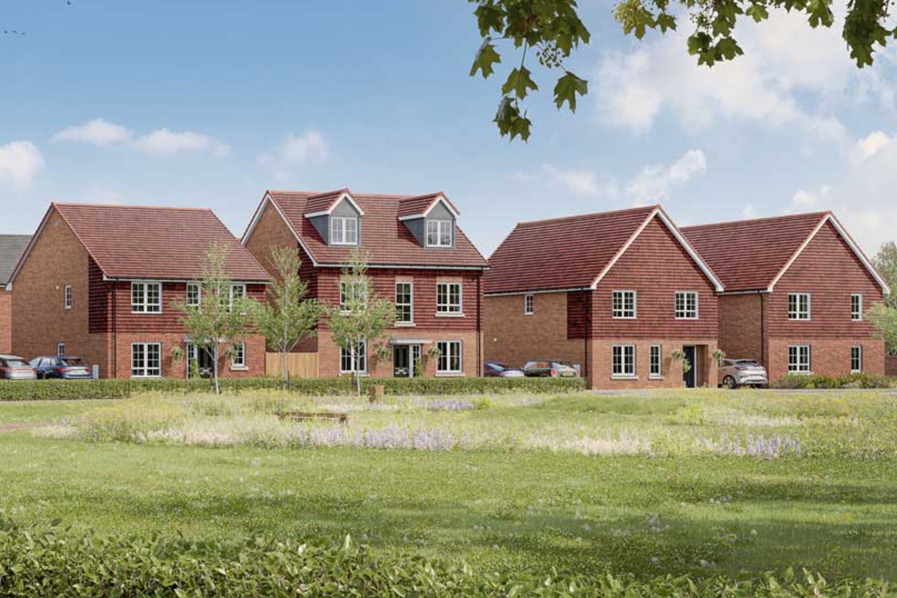 Artist's impression of a typical street scene