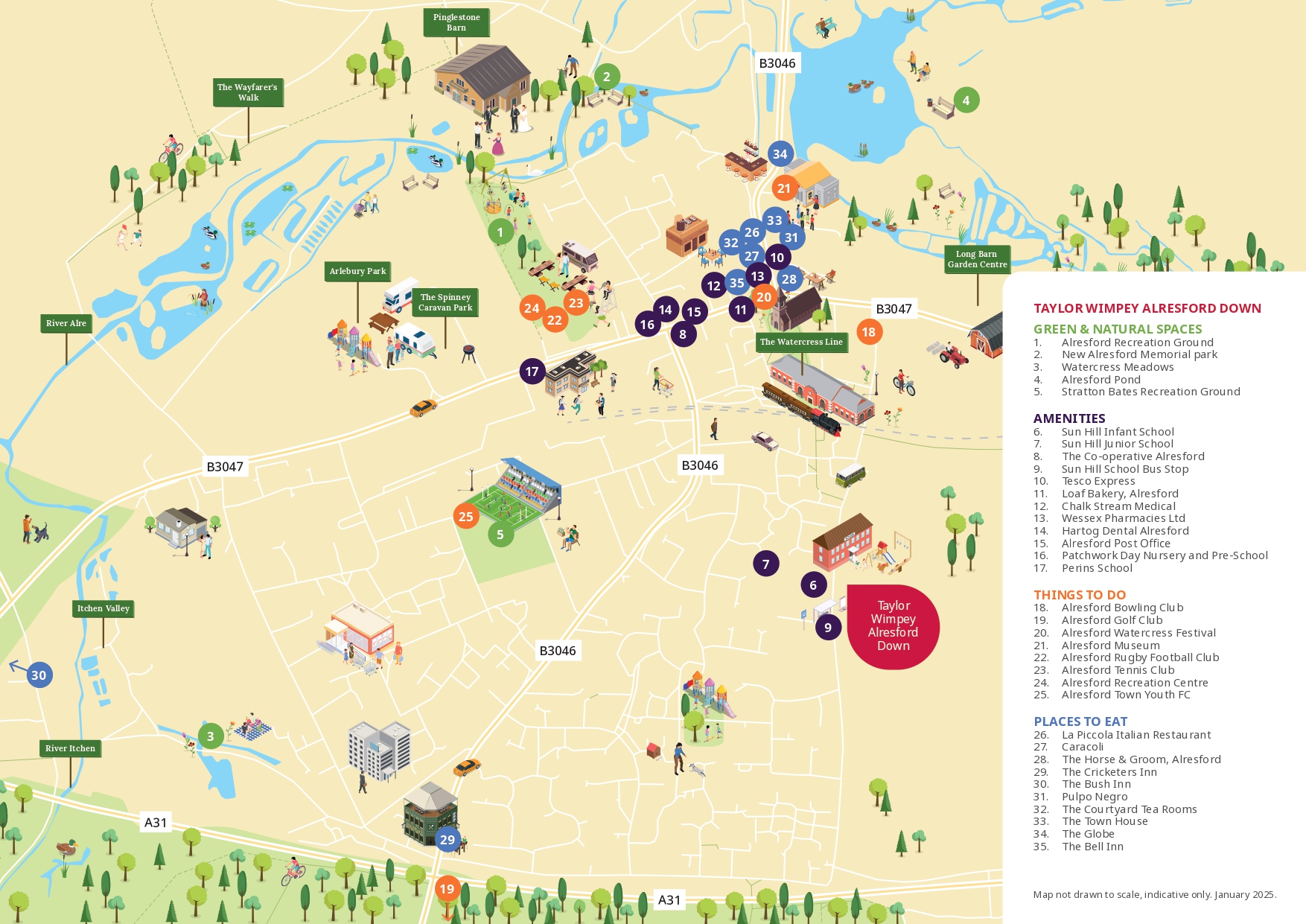 Location attractions map
