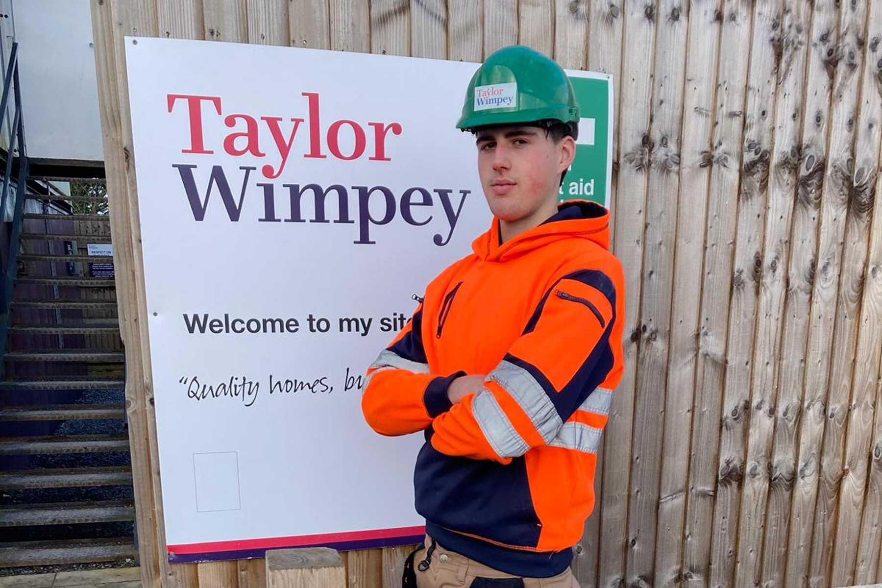 Oliver Winter, carpentry apprentice at Taylor Wimpey Southern Counties