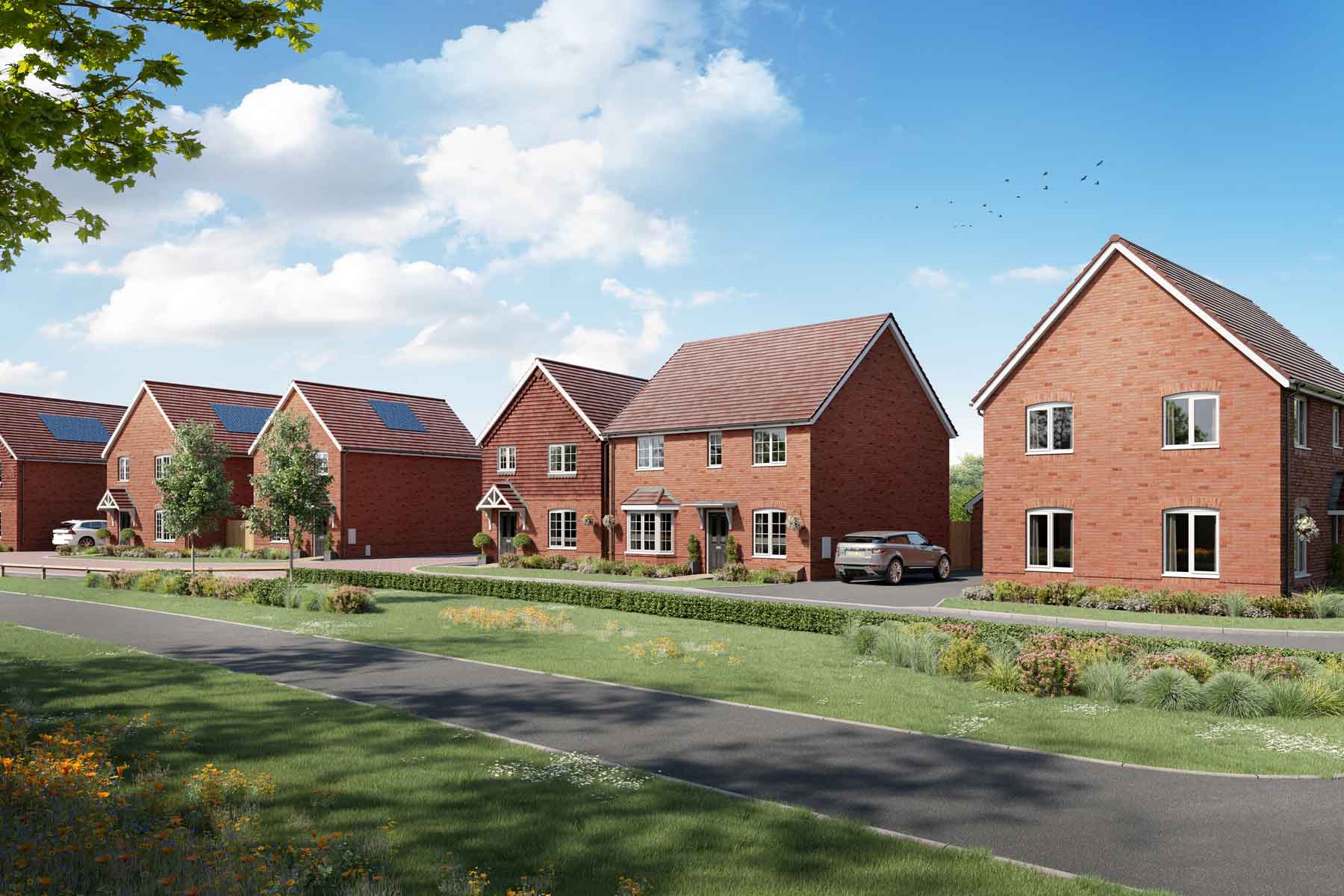 Typical street scene at Regis Park