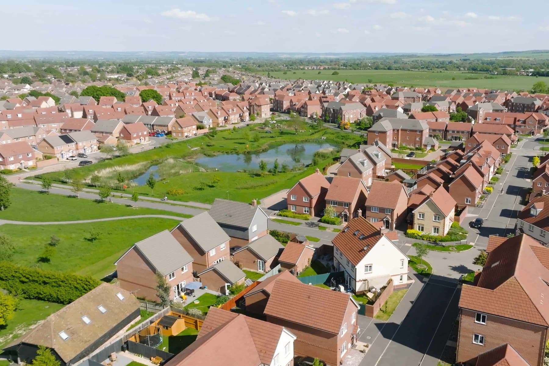 Bird's eye view of the local area