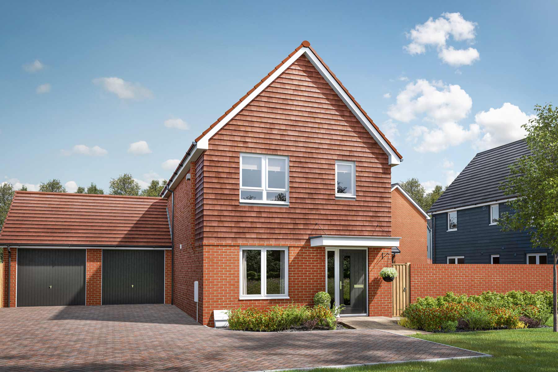 Artist's impression of a typical Eynsford home