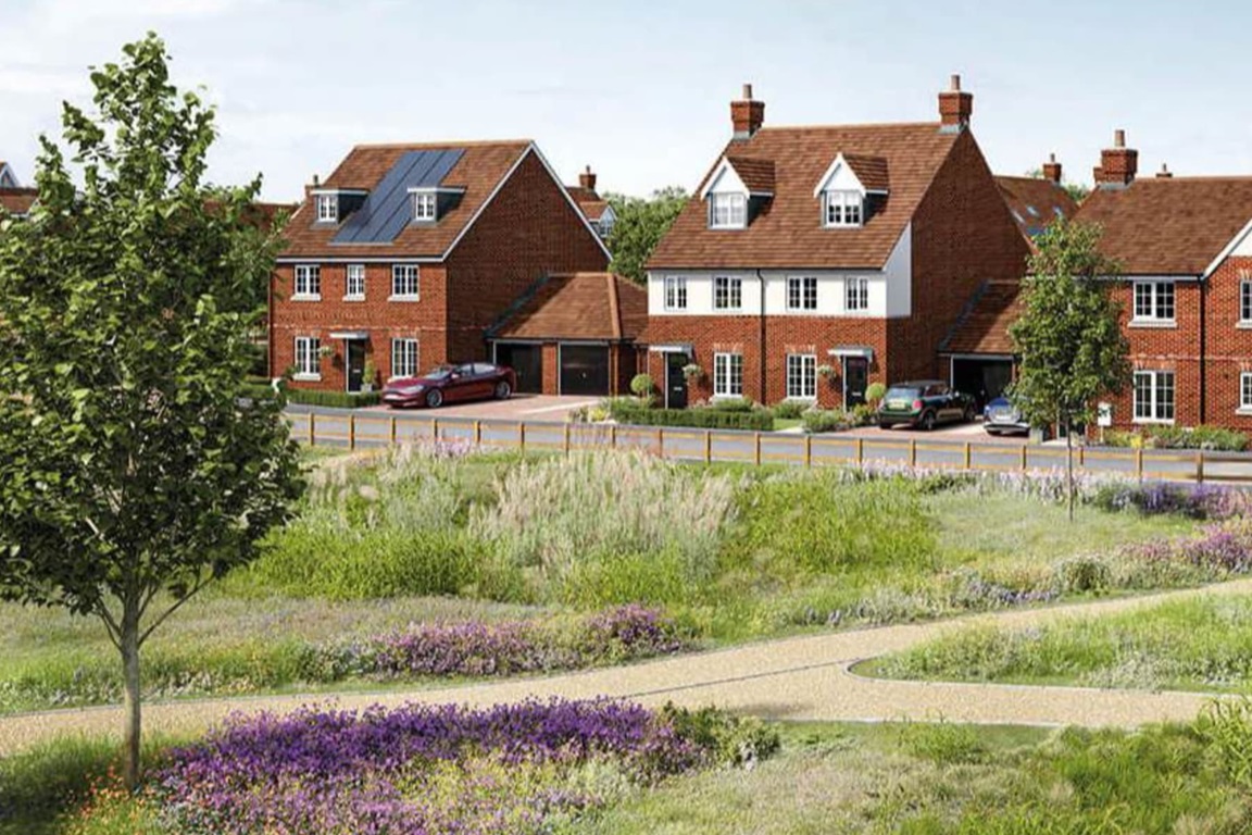 Artist's impression of a typical street scene