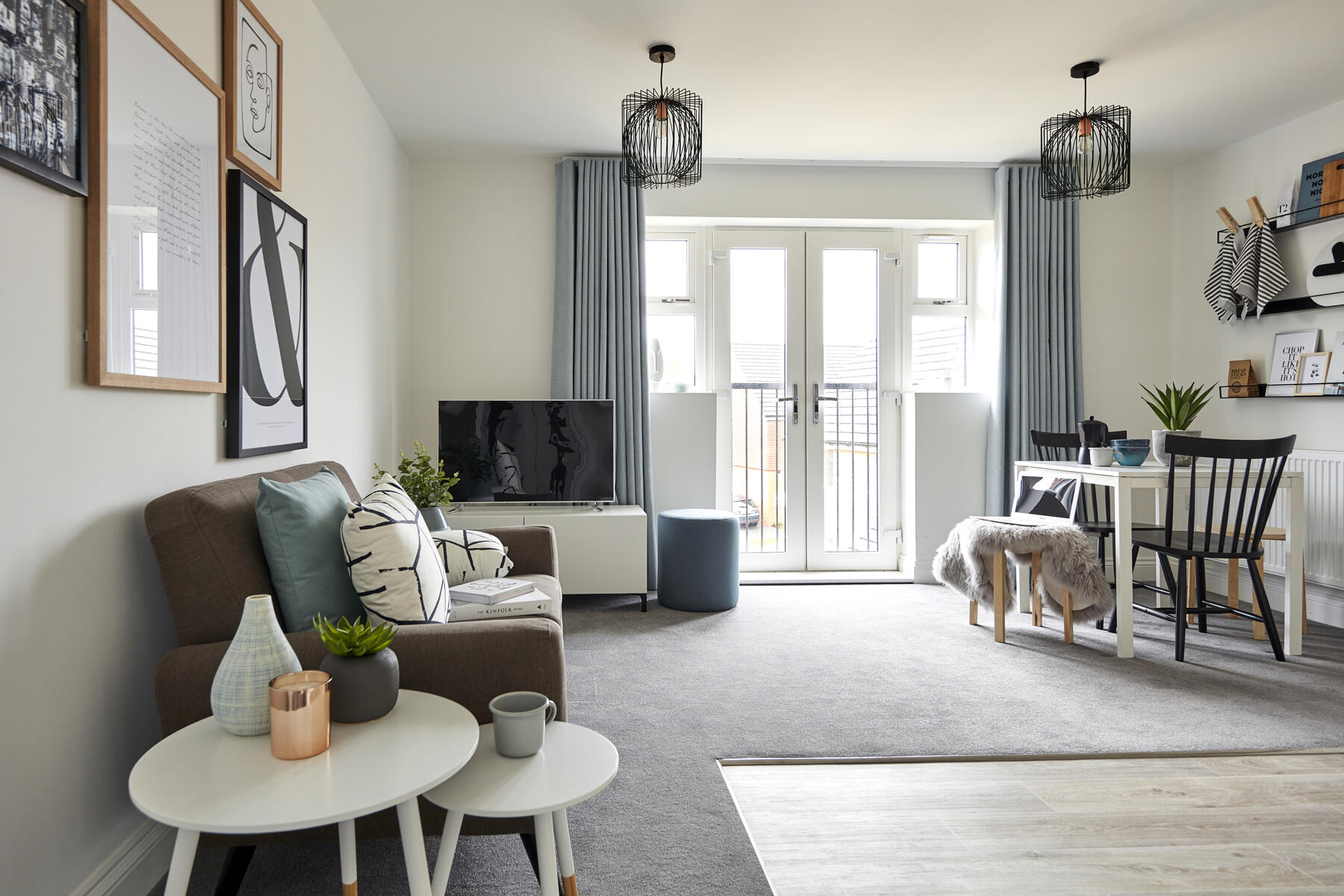 Open plan living area