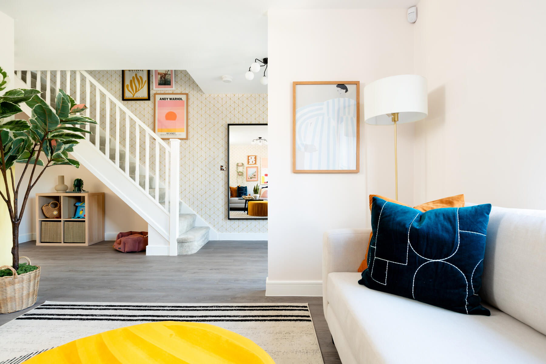 Open plan living area