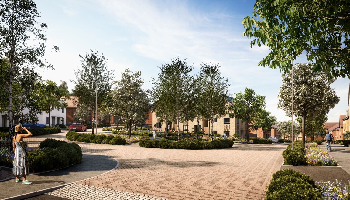 Illustrative perspective of what Gomm Valley could look like