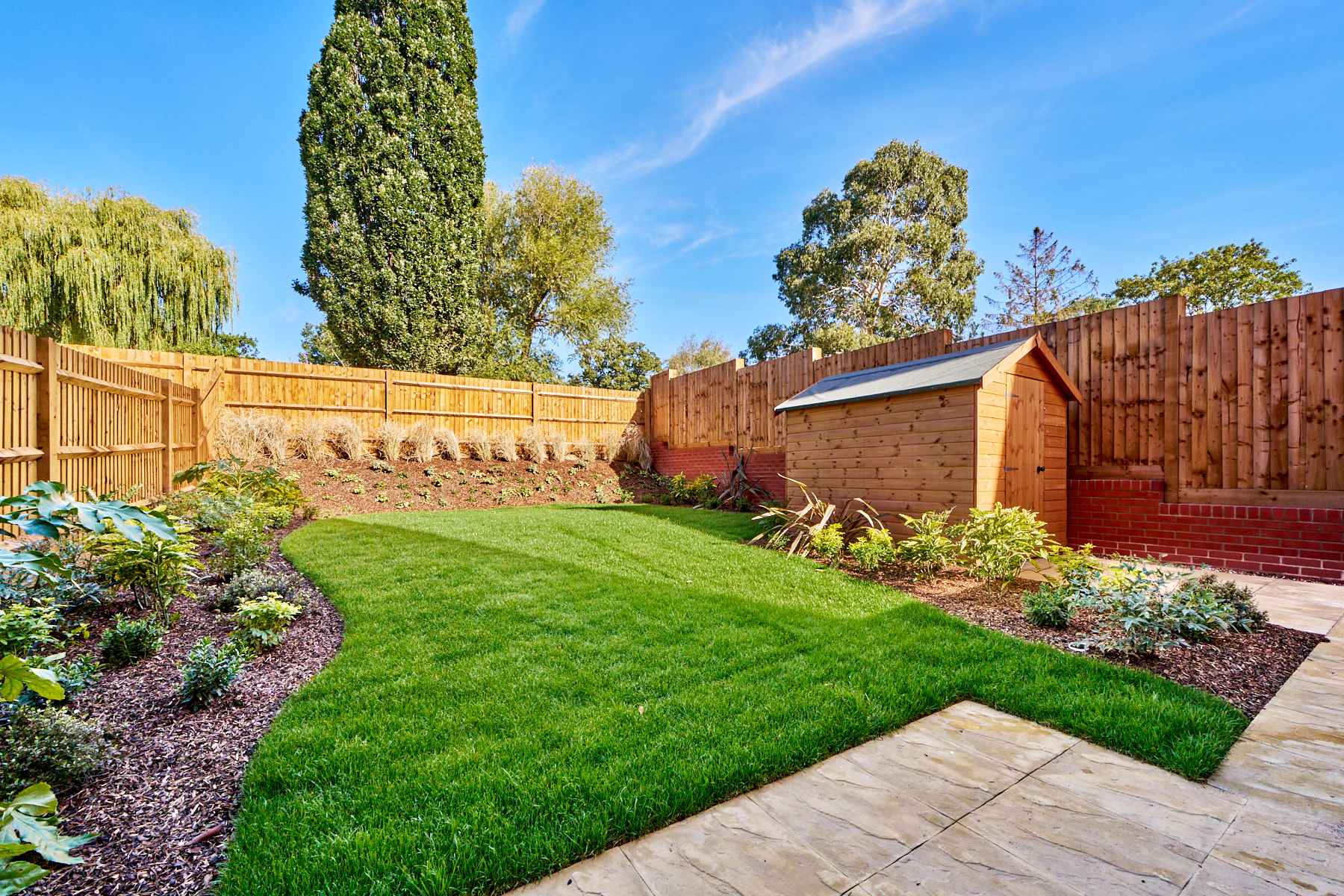 Beautifully landscaped garden 
