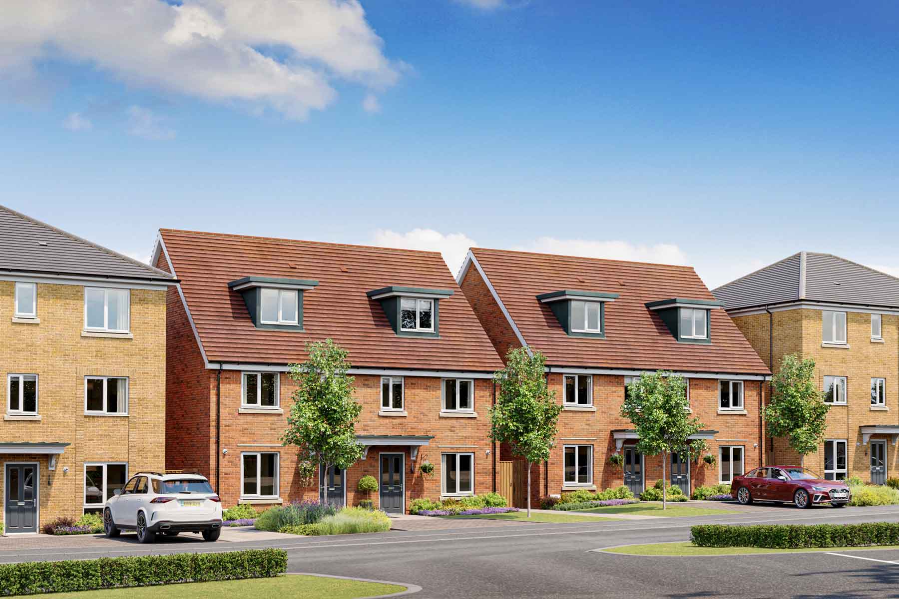 Artist impression of street scene at Heatherwood Royal