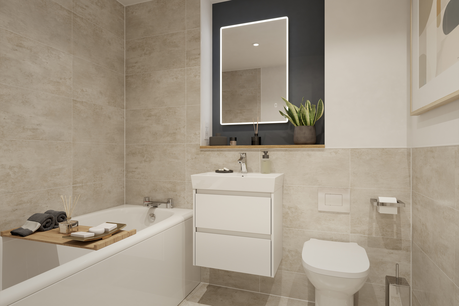 The Westbury - Main bathroom