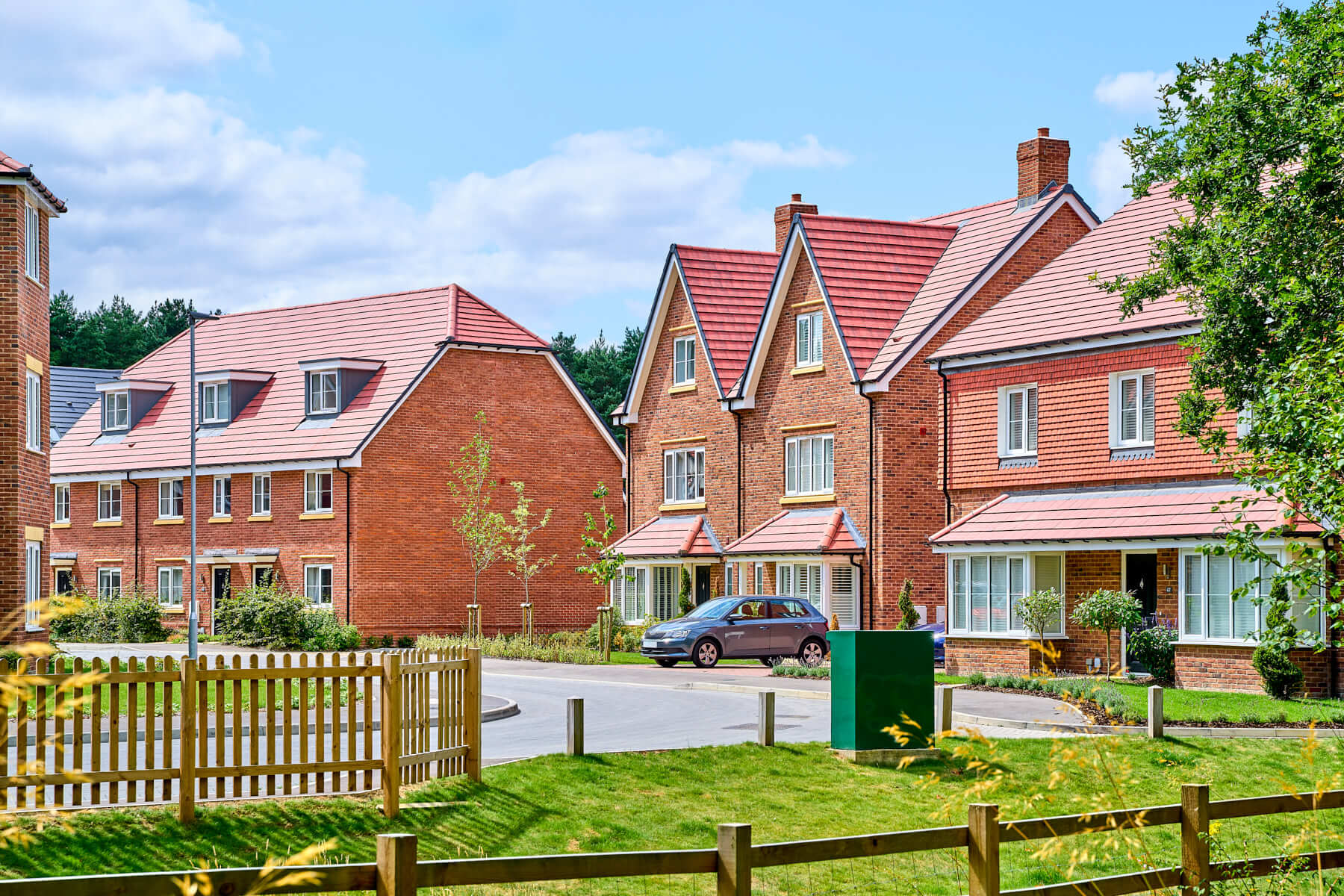 Street scene at The Evergreens