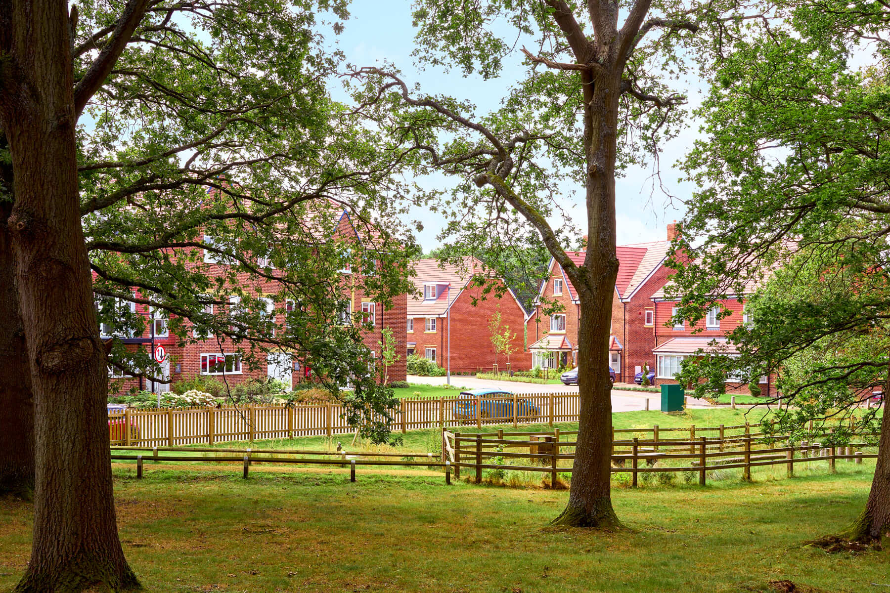 Street scene at The Evergreens