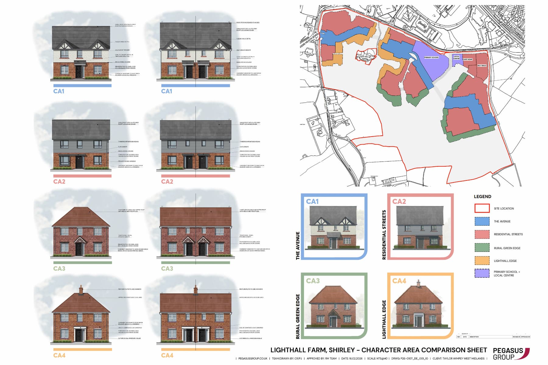 hares croft - street scene
