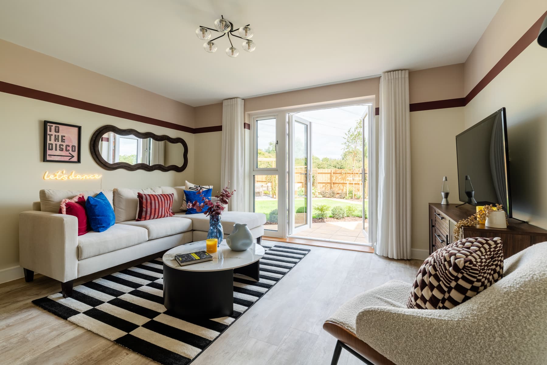 A bright and open lounge