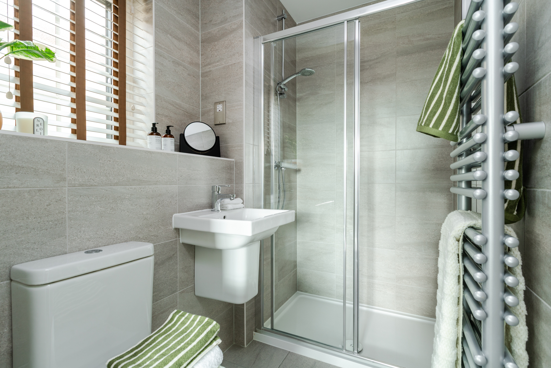 Carefully designed to accommodate a generous shower