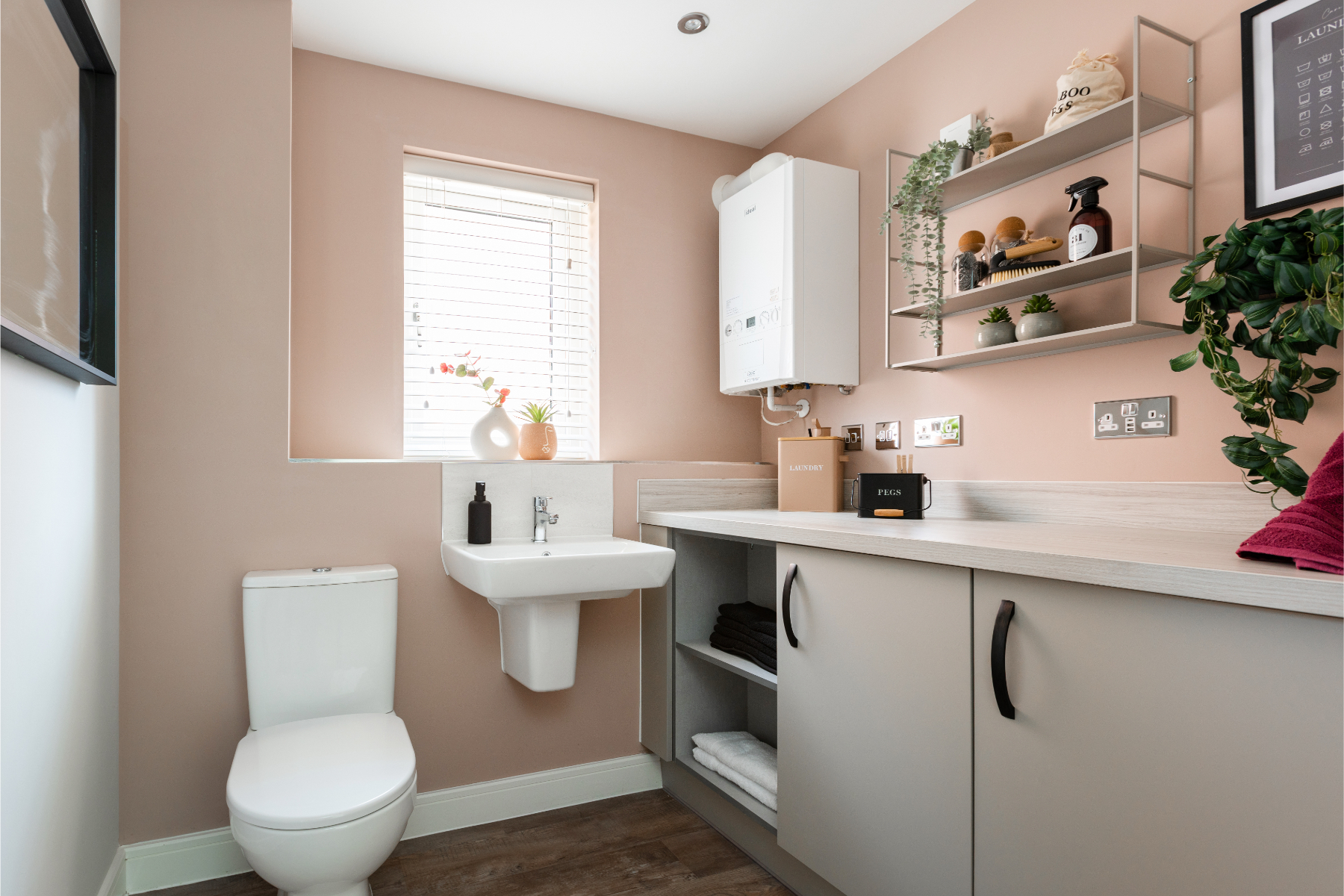 A handy cloakroom utility on the ground floor