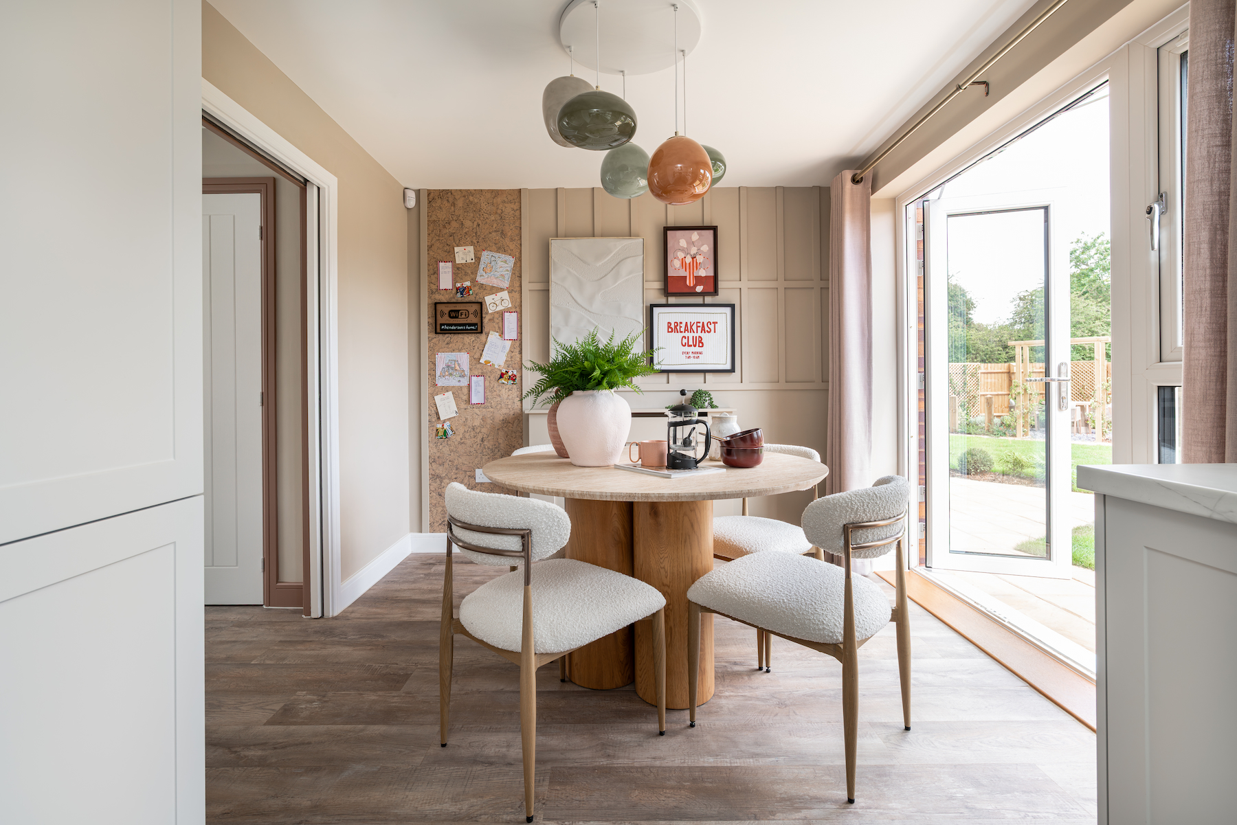 French doors lead to the rear garden