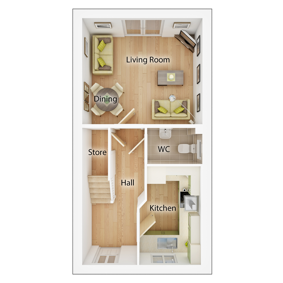 The Andrew ground floor floor plan
