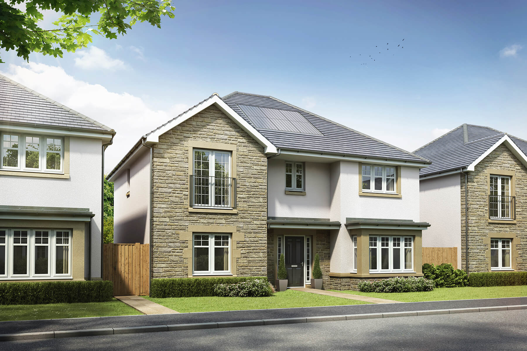 Taylor Wimpey the Gordon CGI Caledonian Range new build home