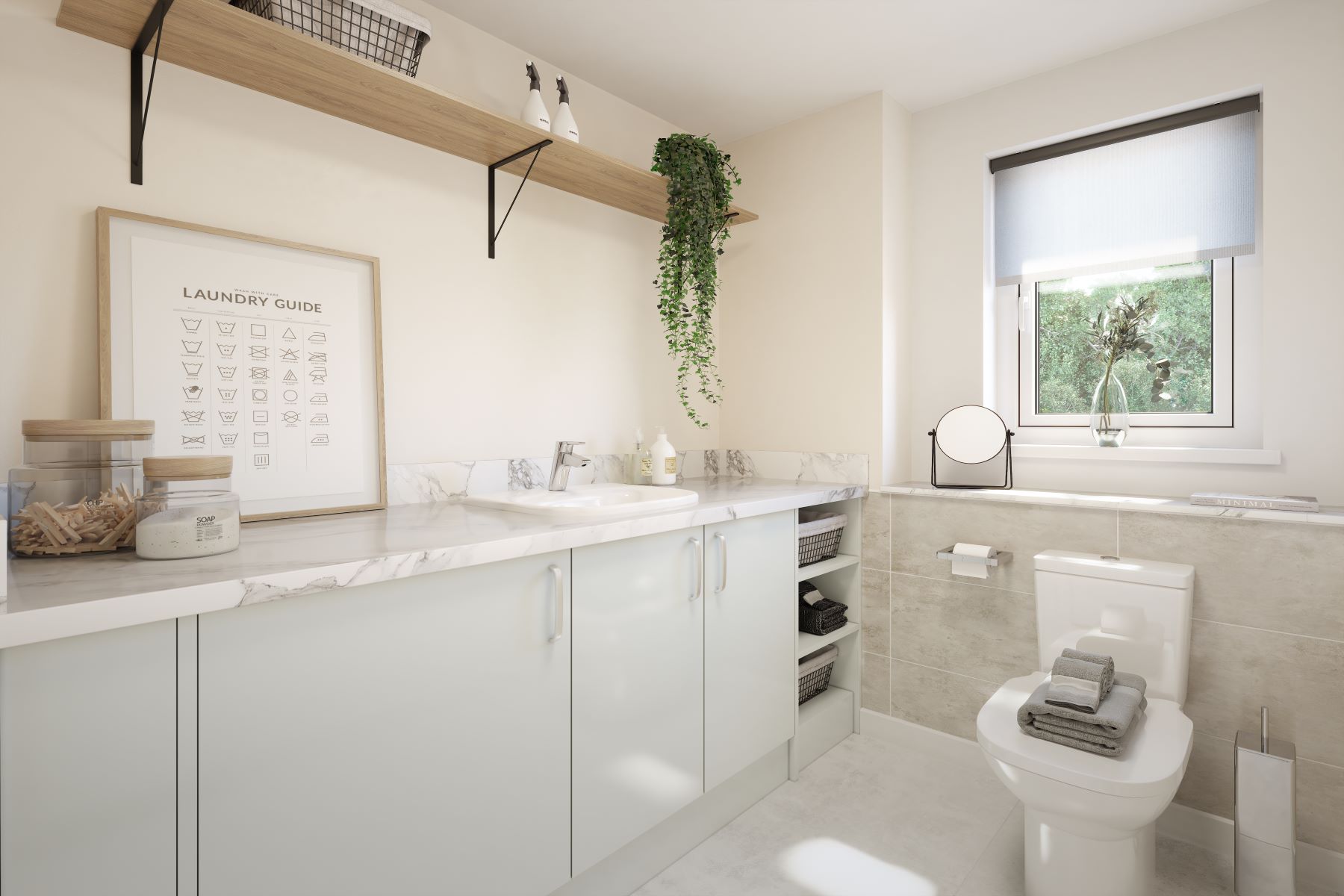 The Brambleford utility and downstairs toilet